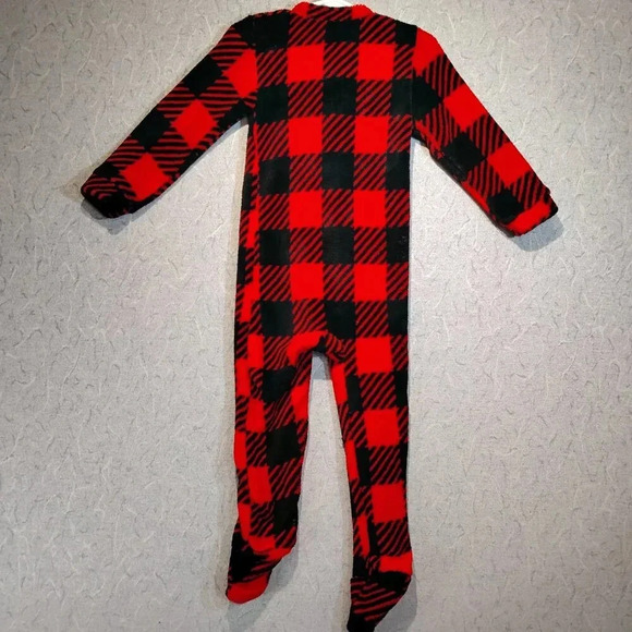 Baby Mode Red & Black Checkered Sleeper NWOT in Size 24  mo. - Picture 7 of 9
